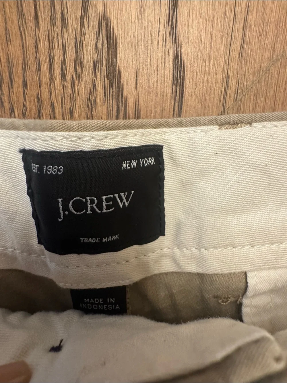 J. Crew Mens Tan Chino 5 inch Flex Bermuda Shorts Preppy Golf Casual 32 Waist